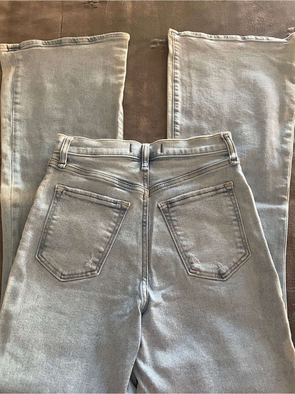 Abercrombie & Fitch Light Blue Flare Jeans - Picture 4 of 5